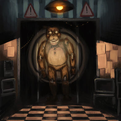 "Freddy" Ilustração feita no IbisPaintX, 2023