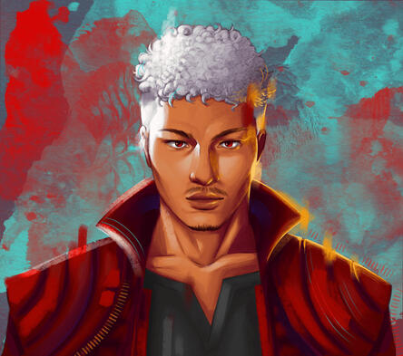 "Dante" Ilustração feita no photoshop, 2025